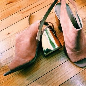 Aldo Rose Gold Reflective Heel